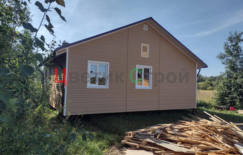 Каркасный дом 8х8 - фото 6