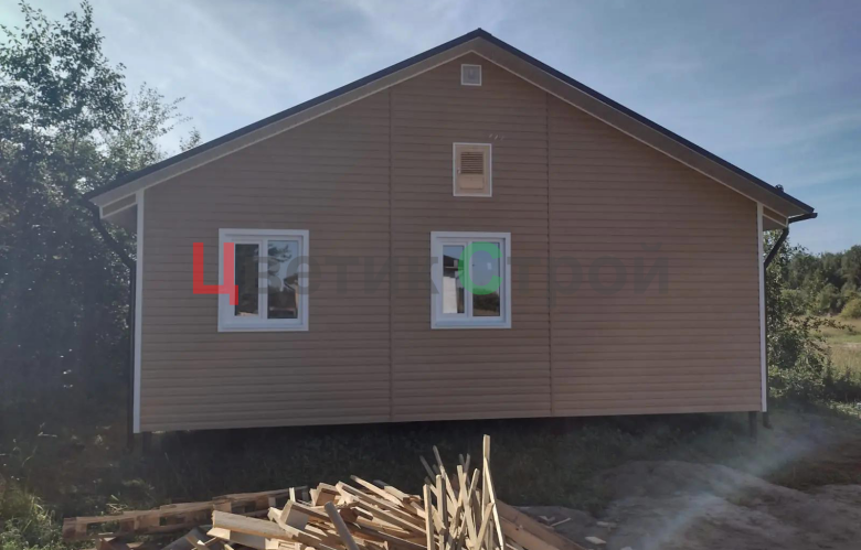 Каркасный дом 8х8 - фото 7