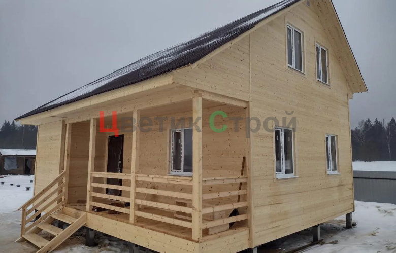 Каркасный дом 6х8 - фото 1