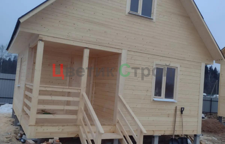 Брусовая баня 6х6 - фото 2