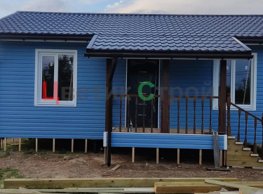 Каркасный дом 6х9 с сайдингом