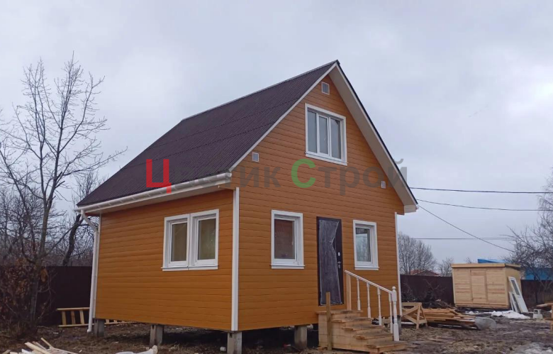 Каркасный дом 6х6 с мансардой - фото 5