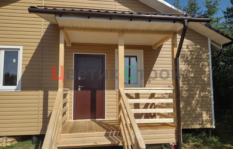Каркасный дом 8х8 - фото 4