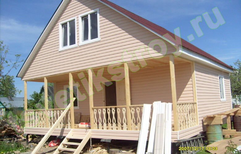 Каркасный дом 8х8 - фото 1